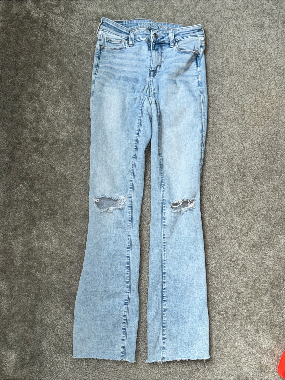 American Eagle Skinny Kick Hi-Rise women’s jeans; size 0